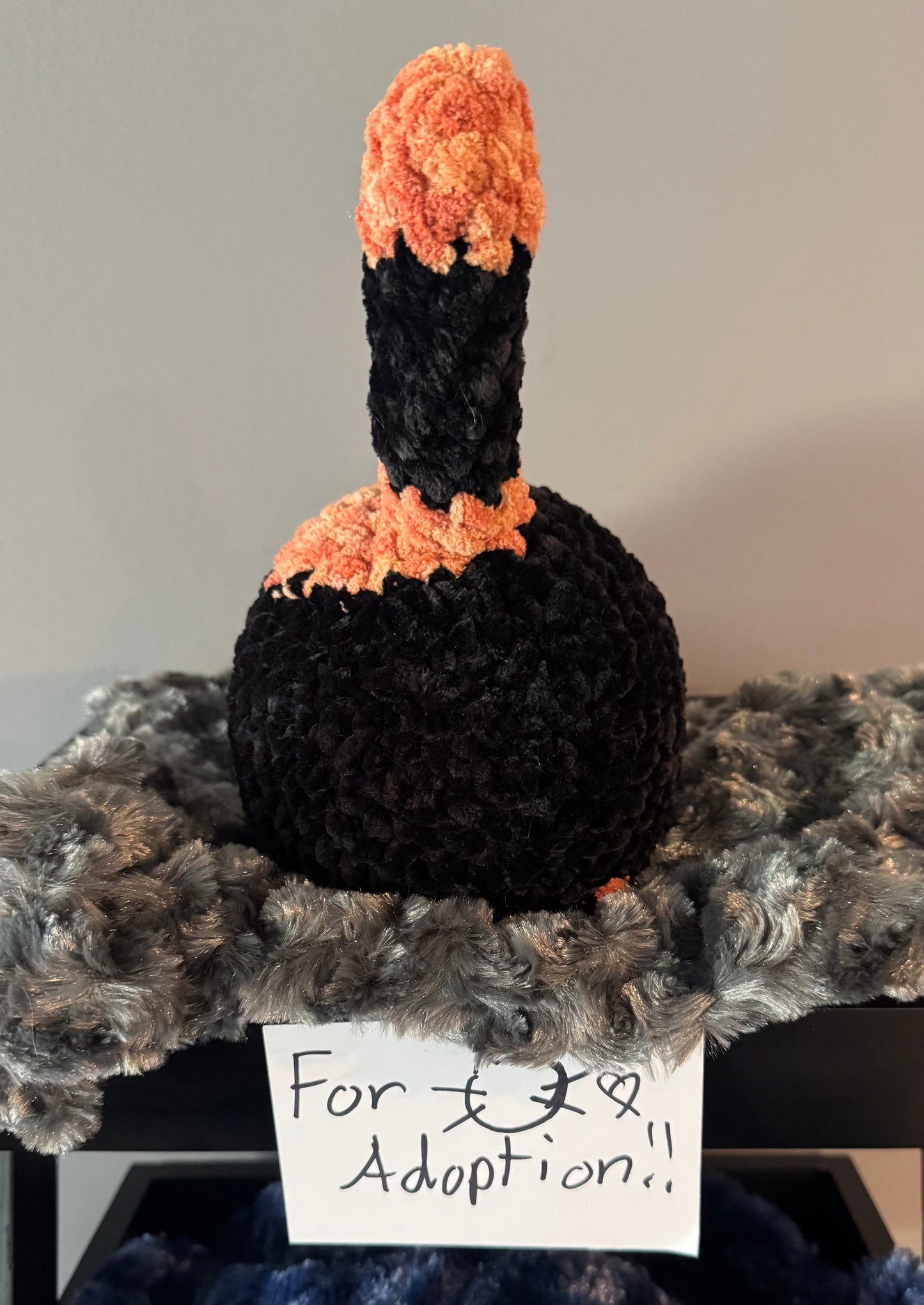 Black & Orange Crochet Cat🖤🧡