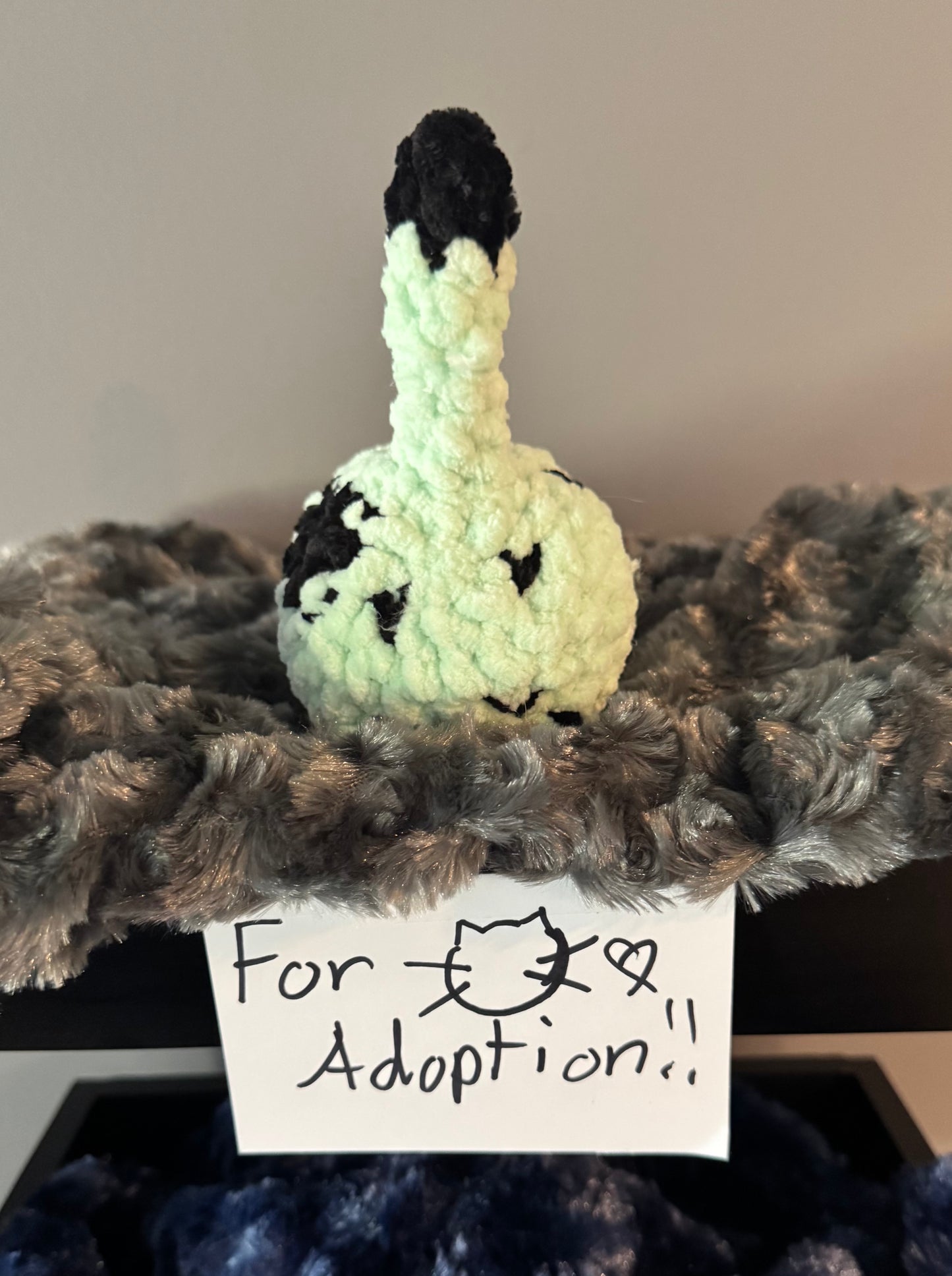 Mint Chocolate Chip Mini Crochet Cat🍫