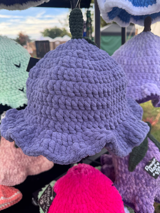 Blueberry Crochet Bucket Hat💙