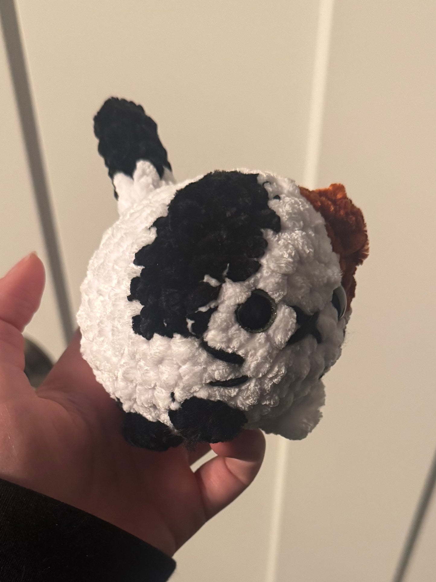 Calico Mini Crochet Cat🤍🧡🖤
