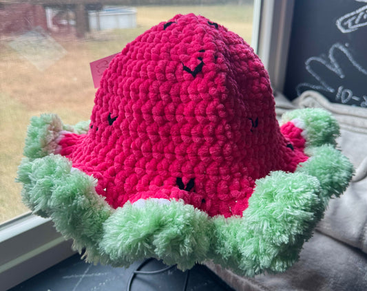 Watermelon Crochet Bucket Hat🍉