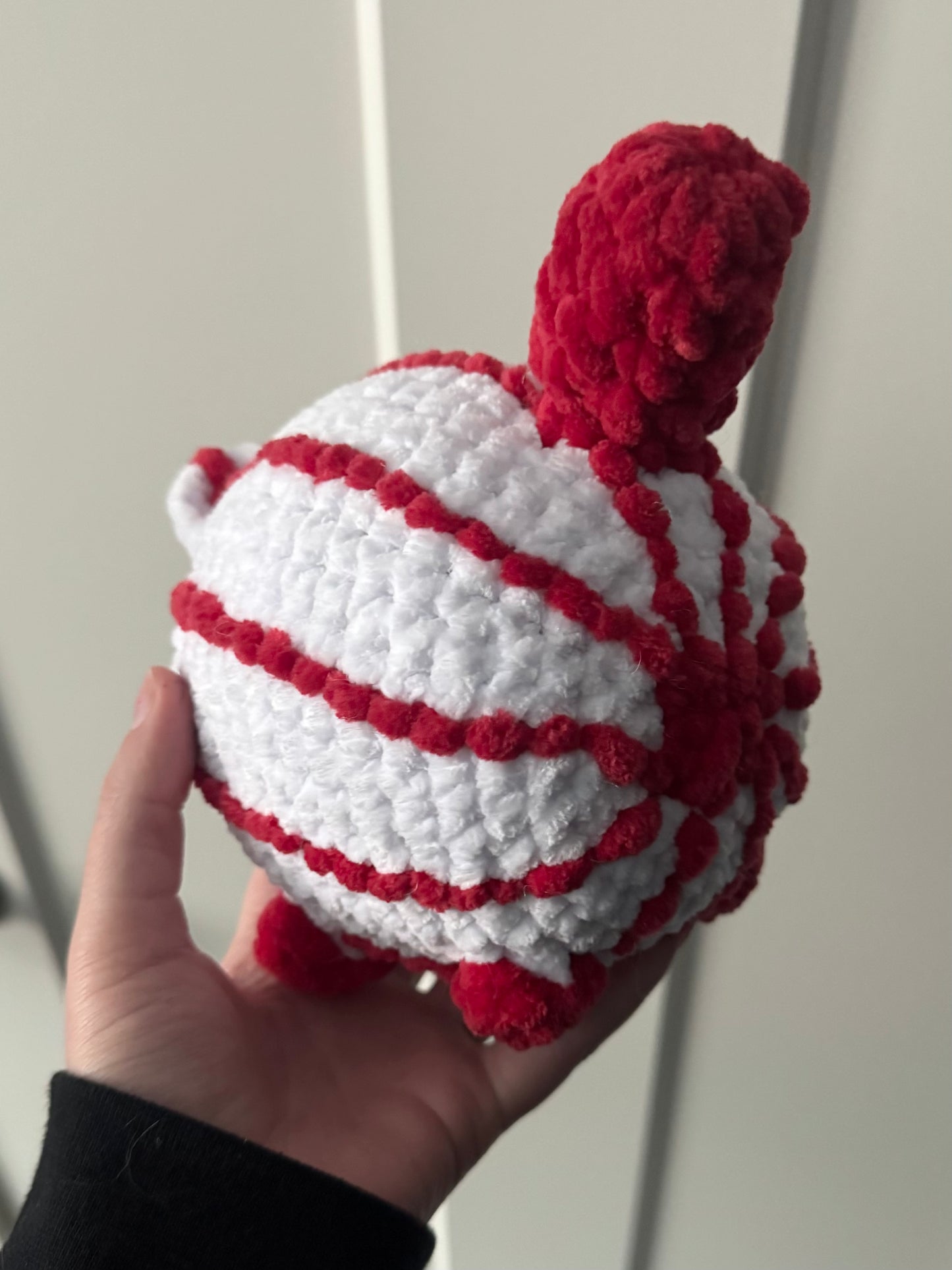 Candy Cane Crochet Cat❤️