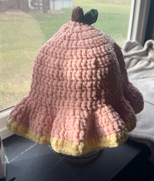 Peach Crochet Bucket Hat🍑