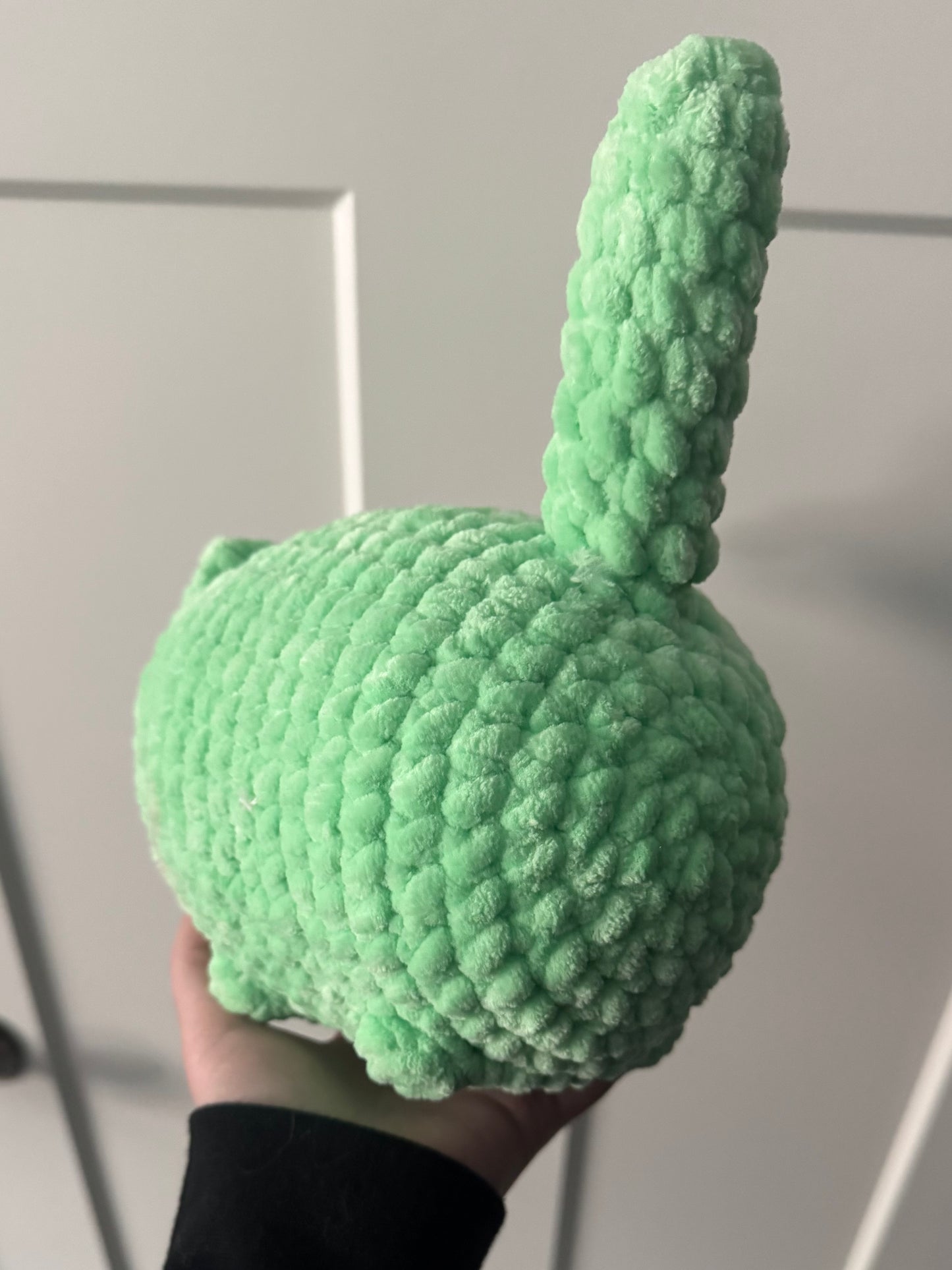 The Grinch Themed Large Crochet Cat🎄