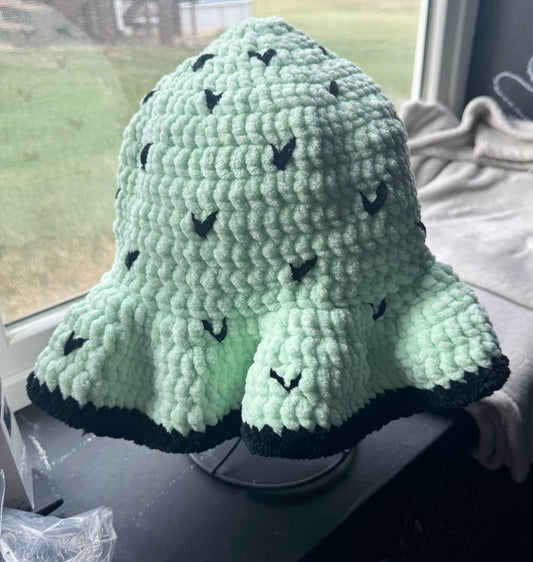 Mint Chocolate Chip Crochet Bucket Hat🍫