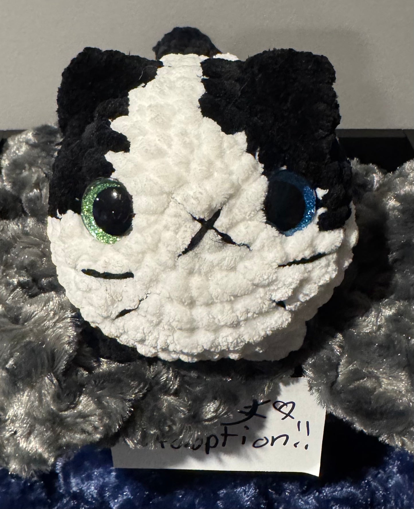 Black & White Crochet Cat🖤🤍