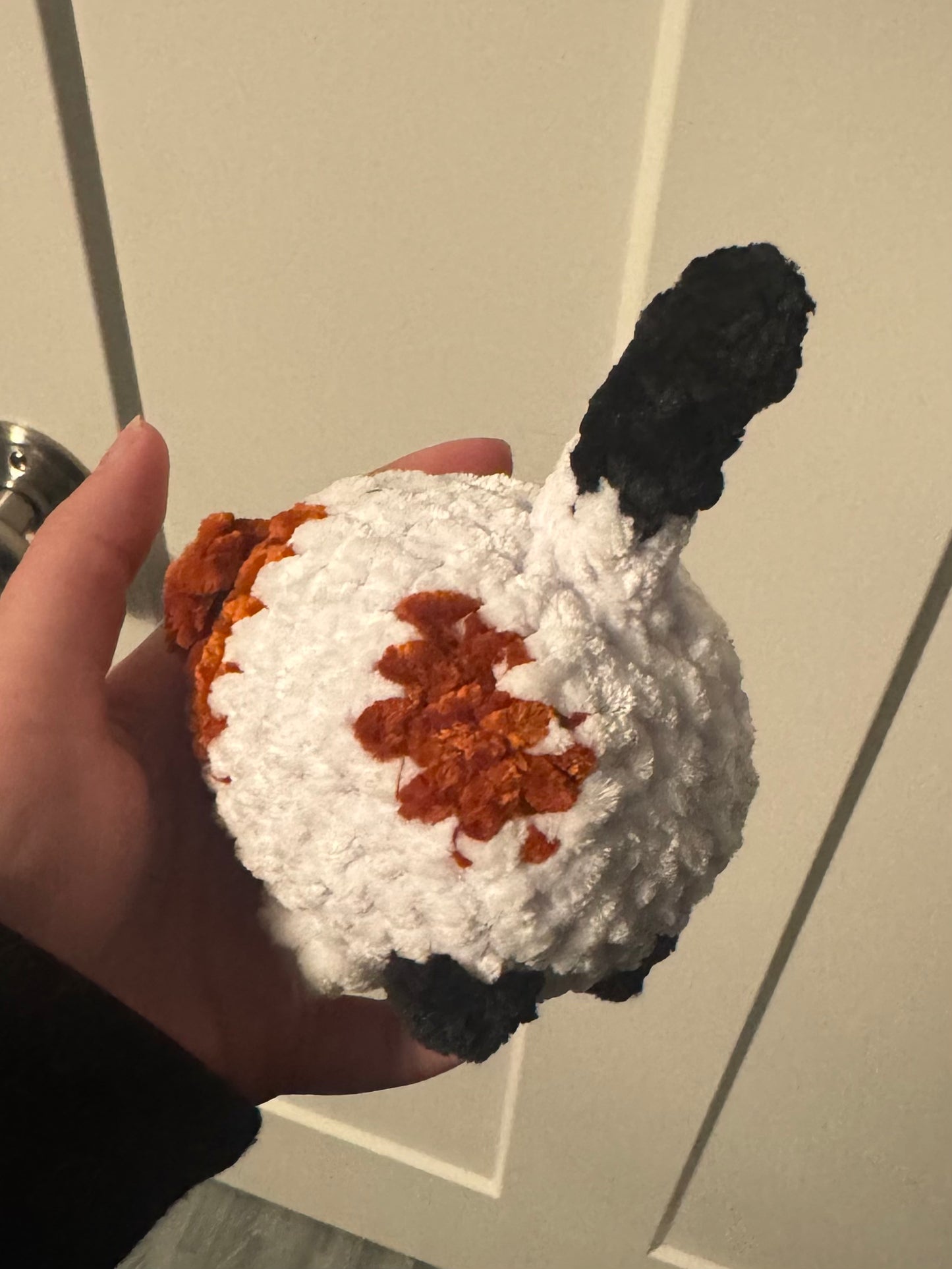 Calico Mini Crochet Cat🤍🧡🖤