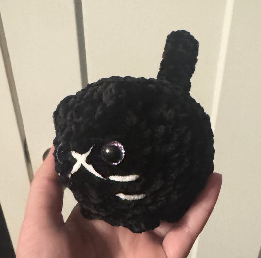Black Mini Crochet Cat