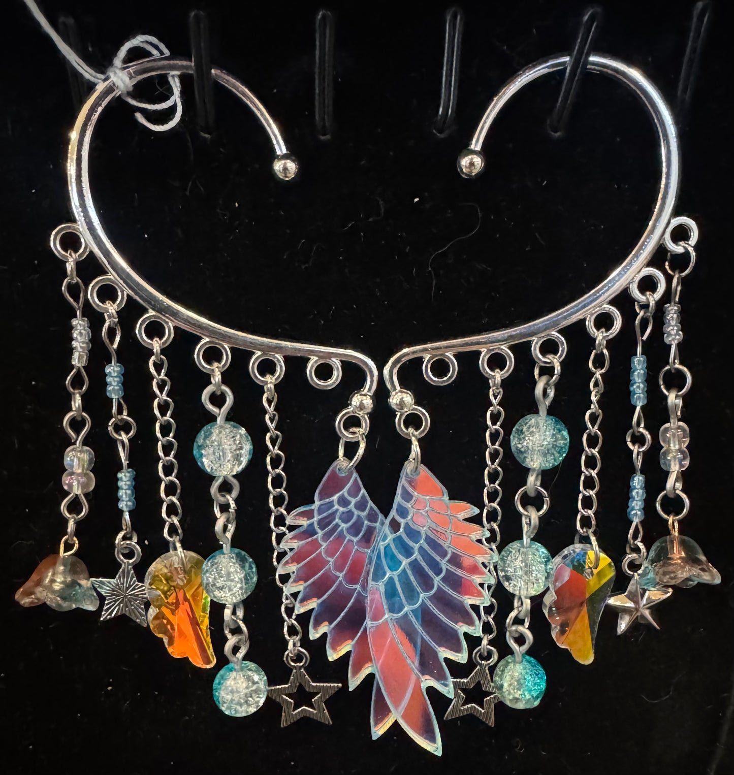 Silver Blue Wing Ear Cuffs🦋