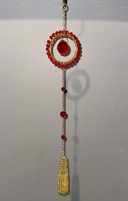 Red & Gold Suncatcher❤️✨