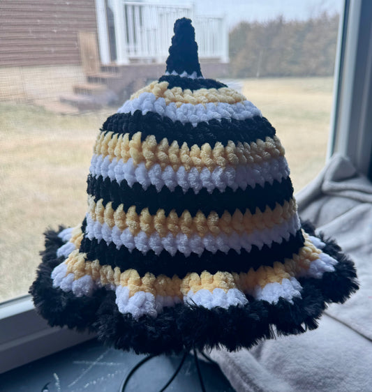 Bumblebee Crochet Bucket Hat🐝