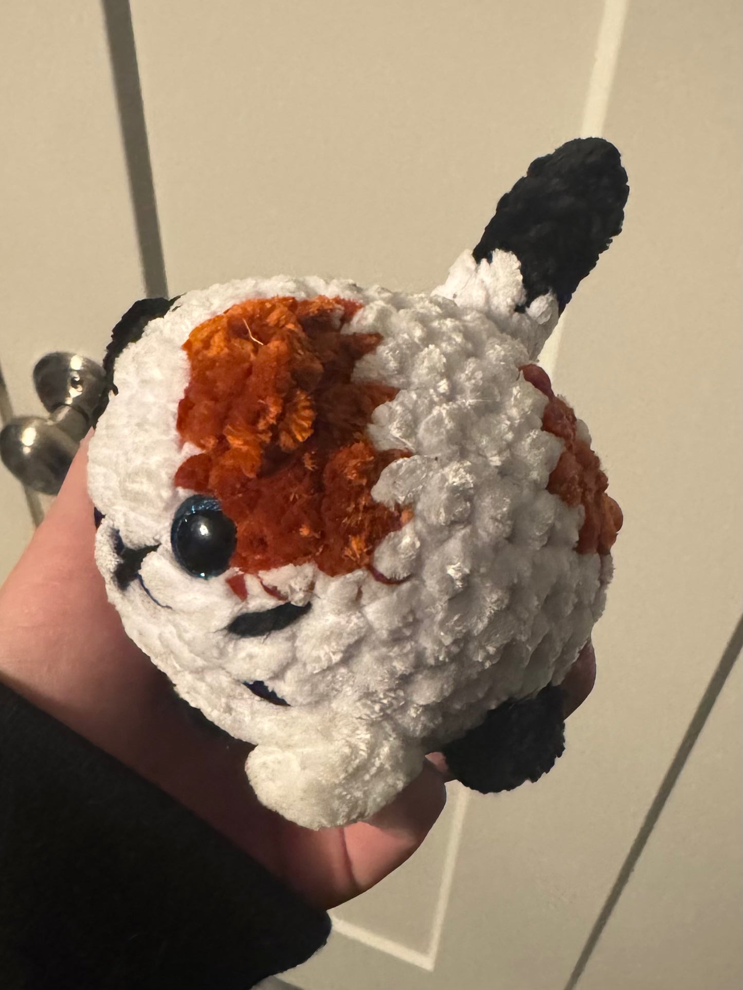 Calico Mini Crochet Cat🤍🧡🖤