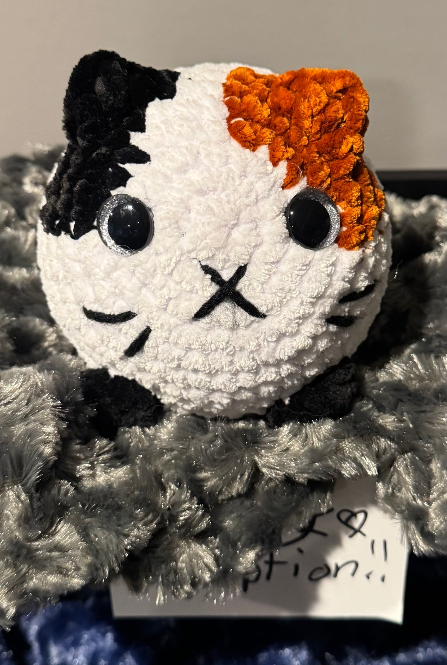 Calico Crochet Cat🤍🧡🖤