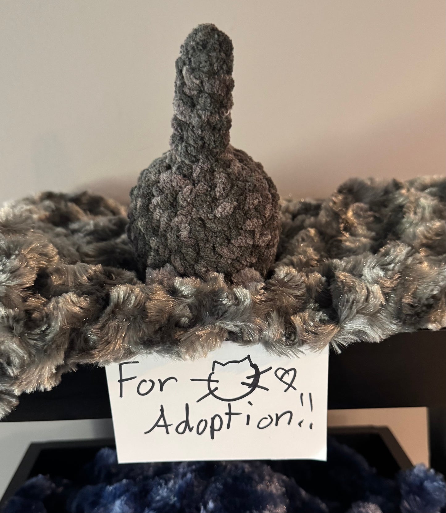 Grey Mini Crochet Cat🖤