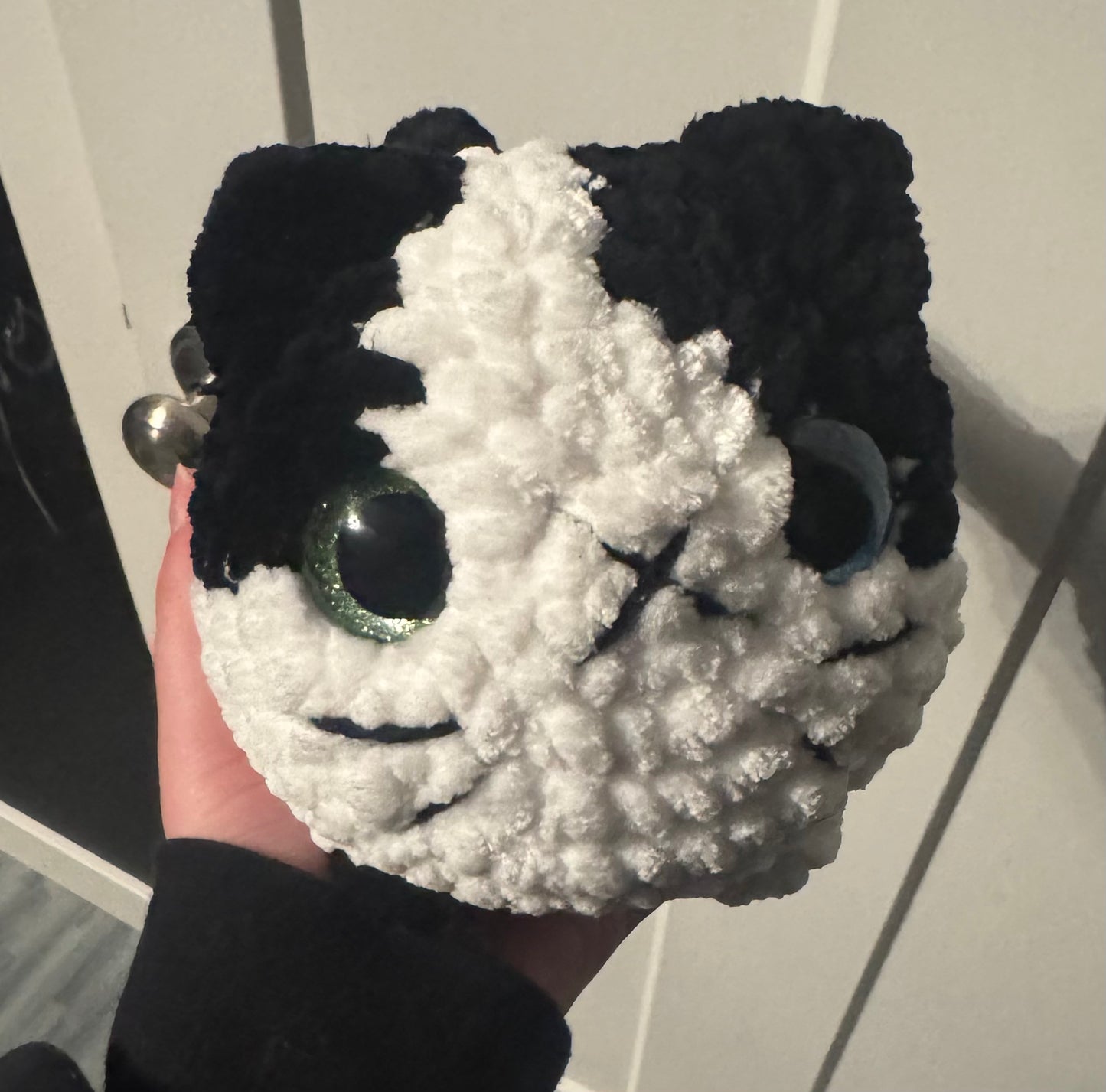Black & White Crochet Cat