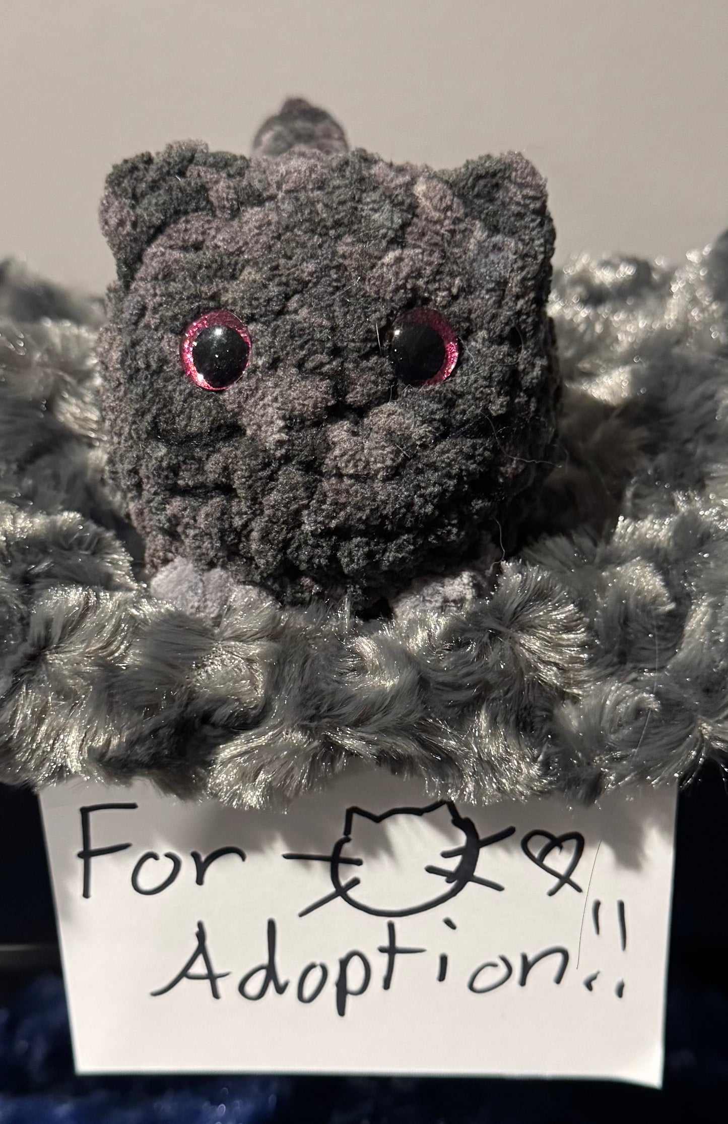 Grey Mini Crochet Cat🖤