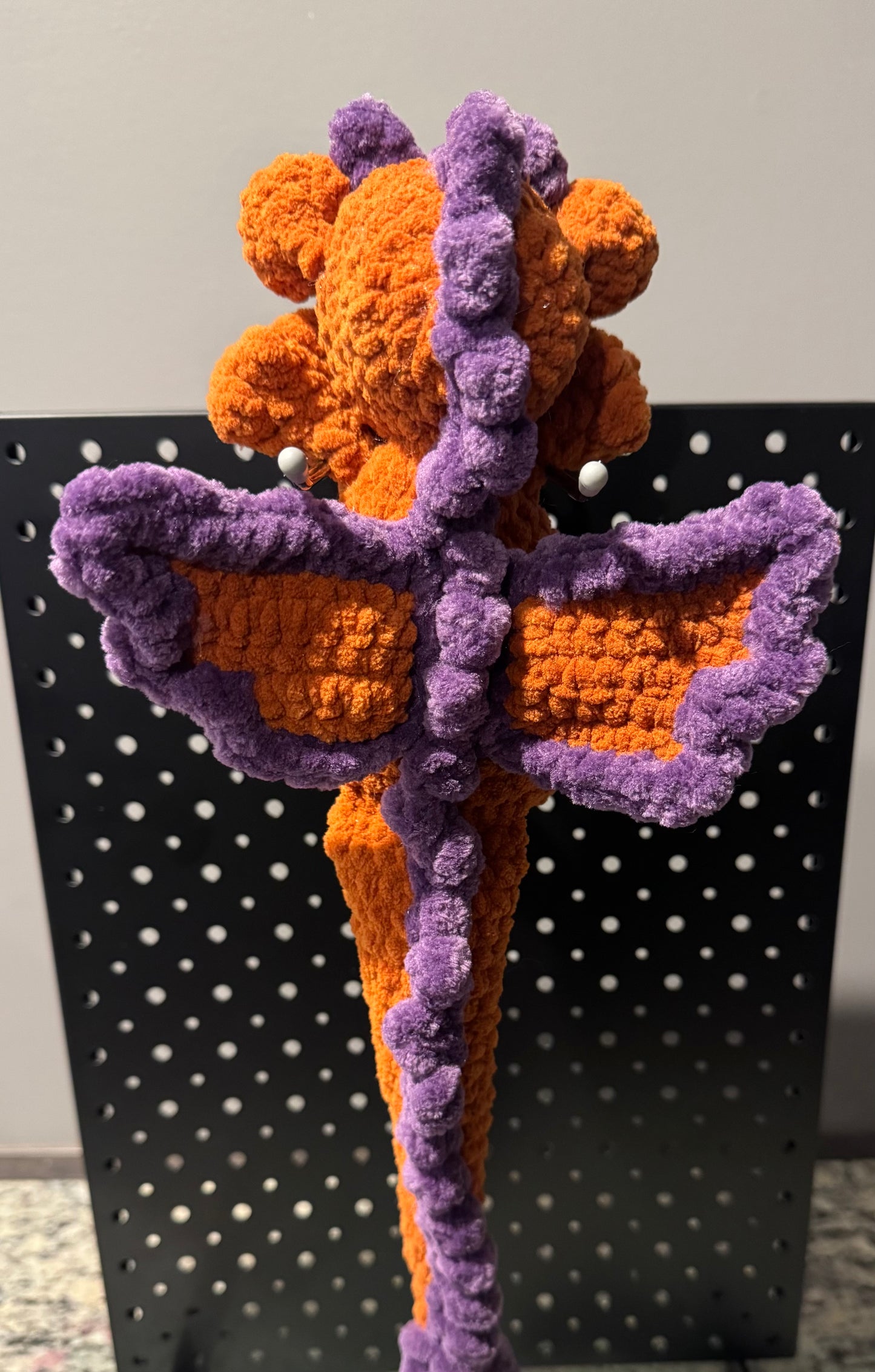 Orange & Purple Baby Crochet Dragon🧡💜
