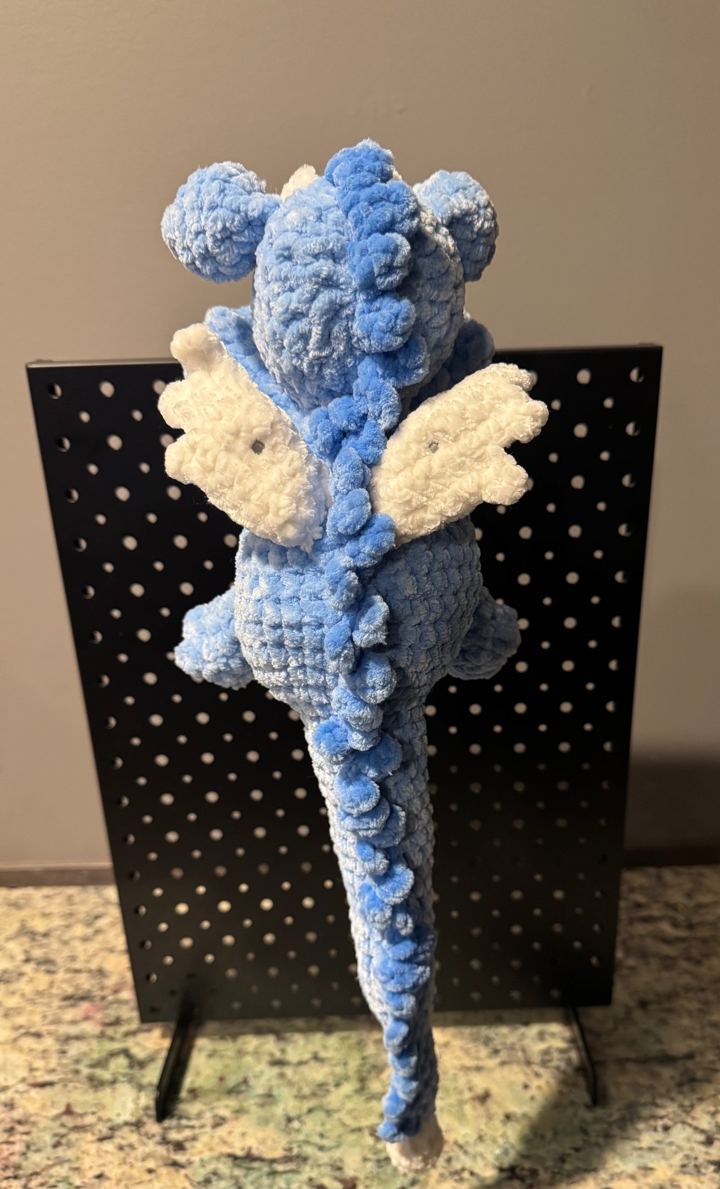 Ice Crochet Baby Dragon🤍💙