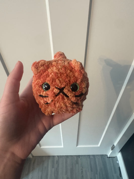 Orange Crochet Mini Cat