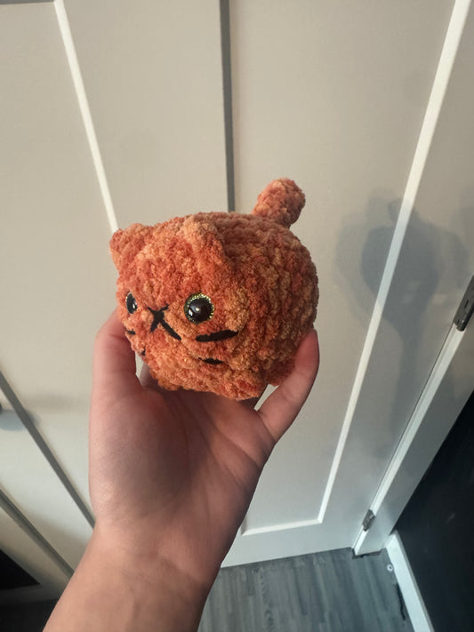 Orange Crochet Mini Cat