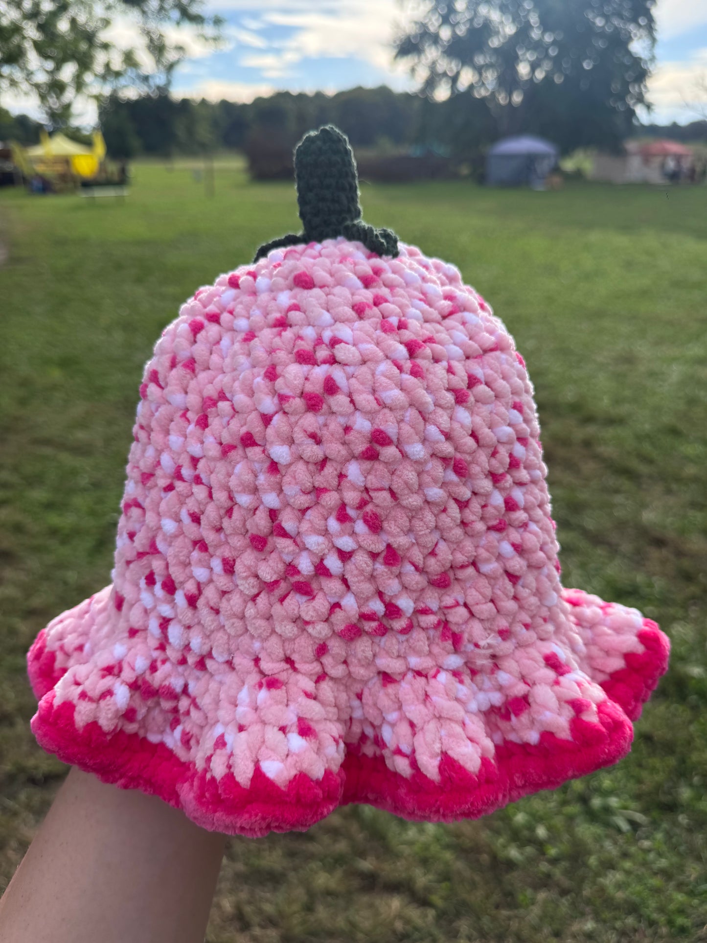 Strawberry Crochet Bucket Hat🍓