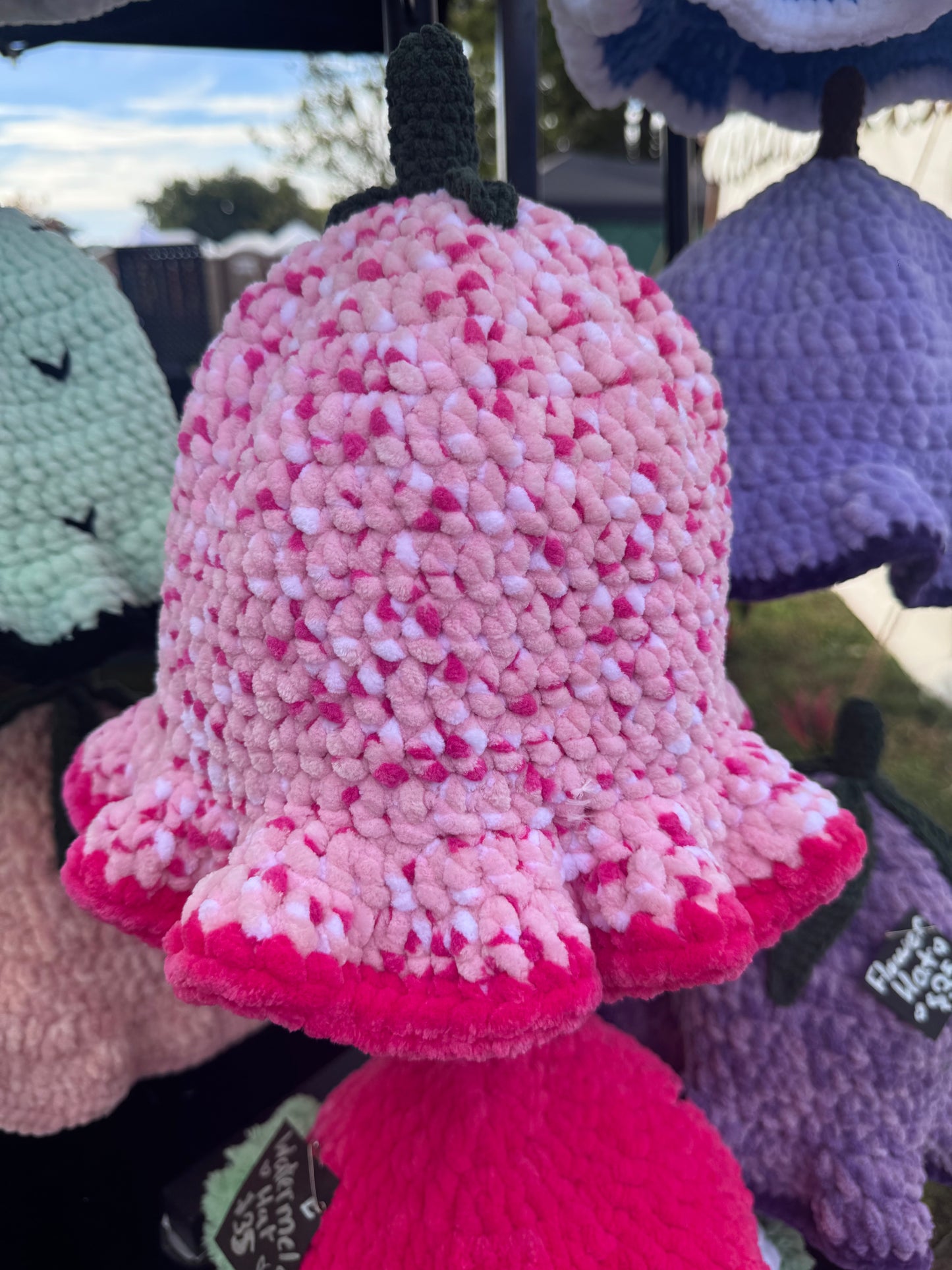 Strawberry Crochet Bucket Hat🍓