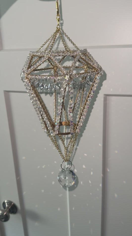 Gold Diamond Suncatcher💎💠